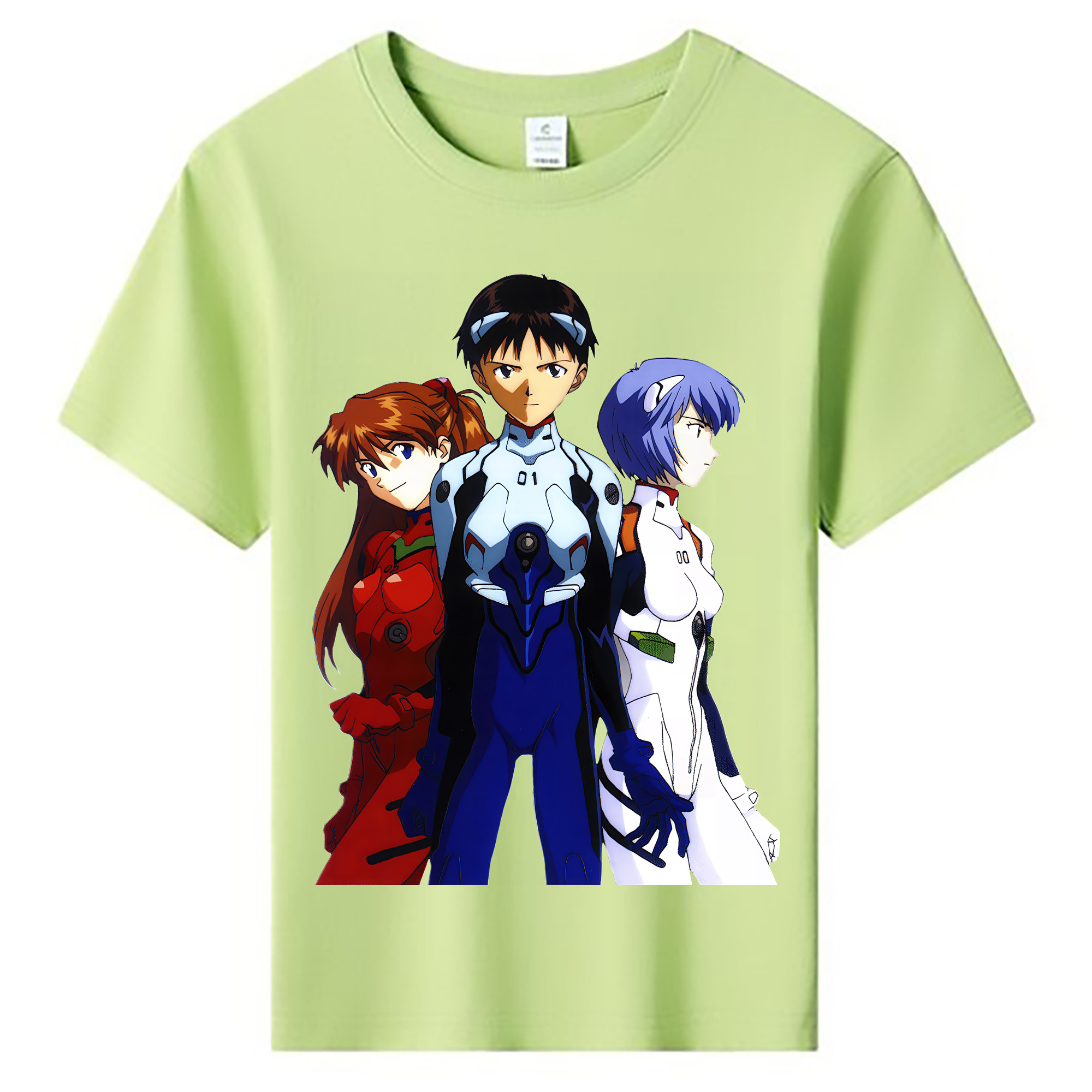 （画像用） EVA 新世紀エヴァンゲリオン 綿100％キッズTシャツ（フロントプリント）